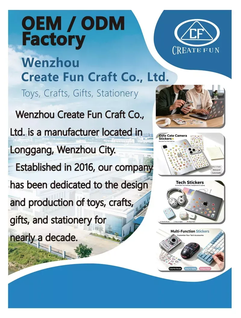 Wenzhou Create Fun Craft Co., Ltd. błyszczy na Global Expo: Dekada innowacji w dziedzinie niestandardowych naklejek i zabawek DIY