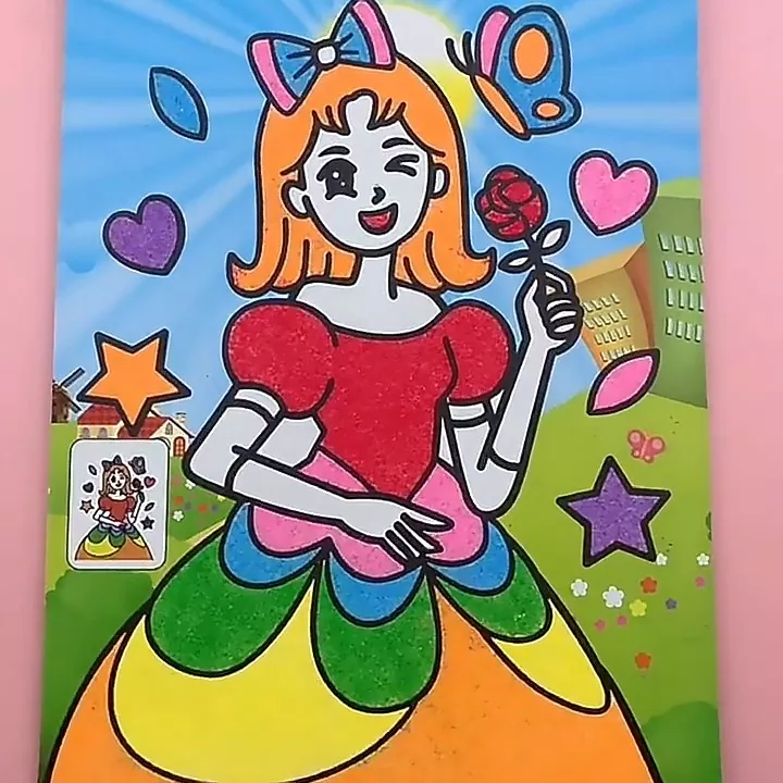 Zabawka artystyczna z piasku DIY